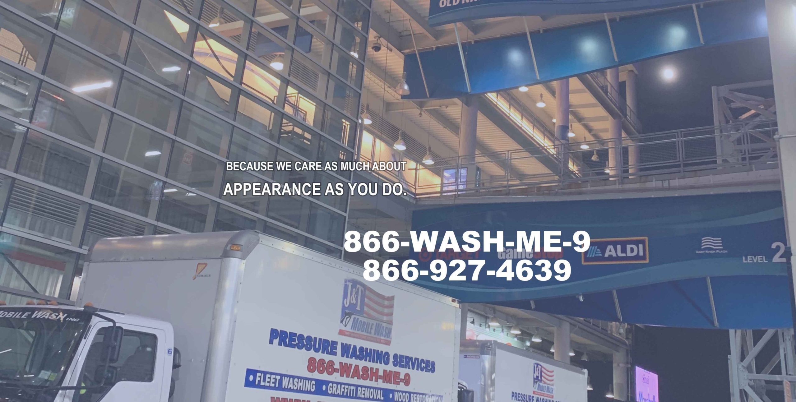 J&T Mobile Wash building cleaning and power washing in NY and the Hudson Valley